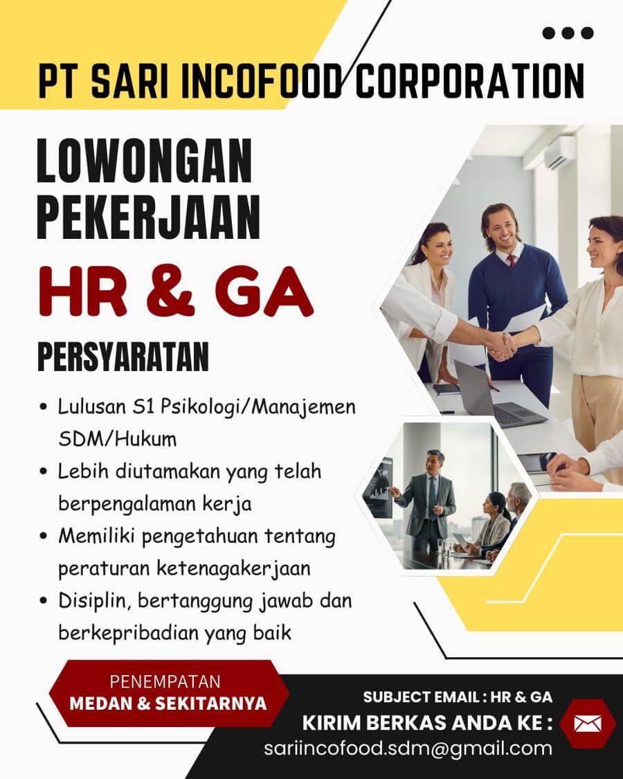 Loker Staf HR & GA Indocafe 2025